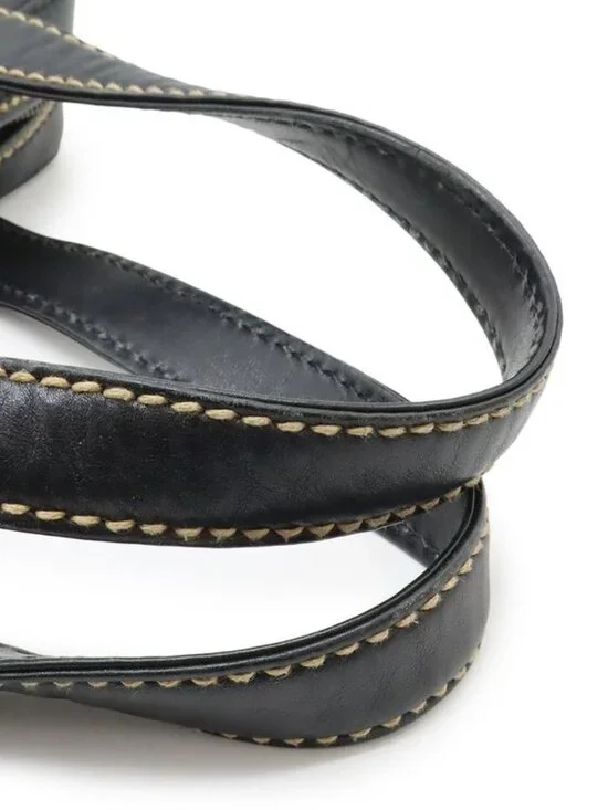 Chanel Wild Stitch CC Logo Tote Leather Black - Picture 4 of 9